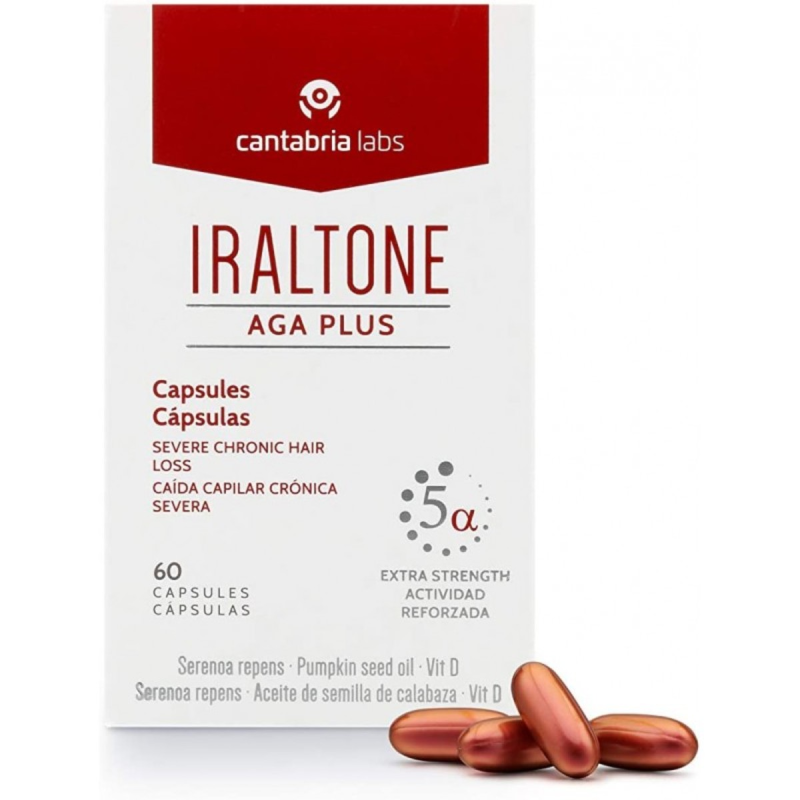 Капсули для росту волосся AGA Plus Iraltone Cantabria 60 капсул