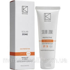Сонцезахисний зволожувальний СС-Крем SPF 50 Solar Zone Dr.Kadir