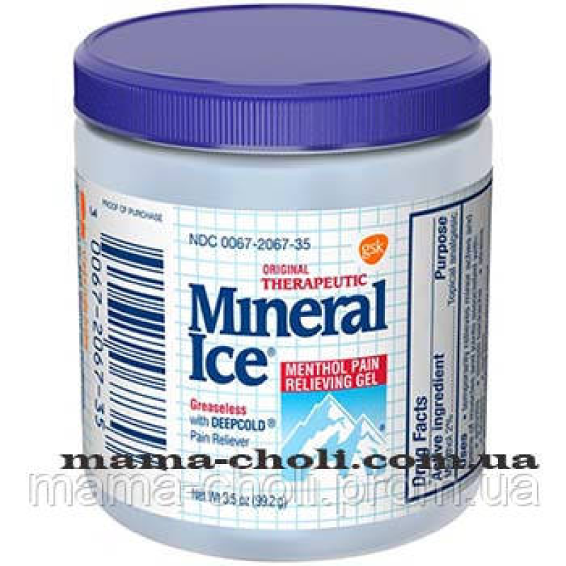 Лікувальний знеболювальний гель Mineral Ice Лікувальний знеболювальний гель Mineral Ice