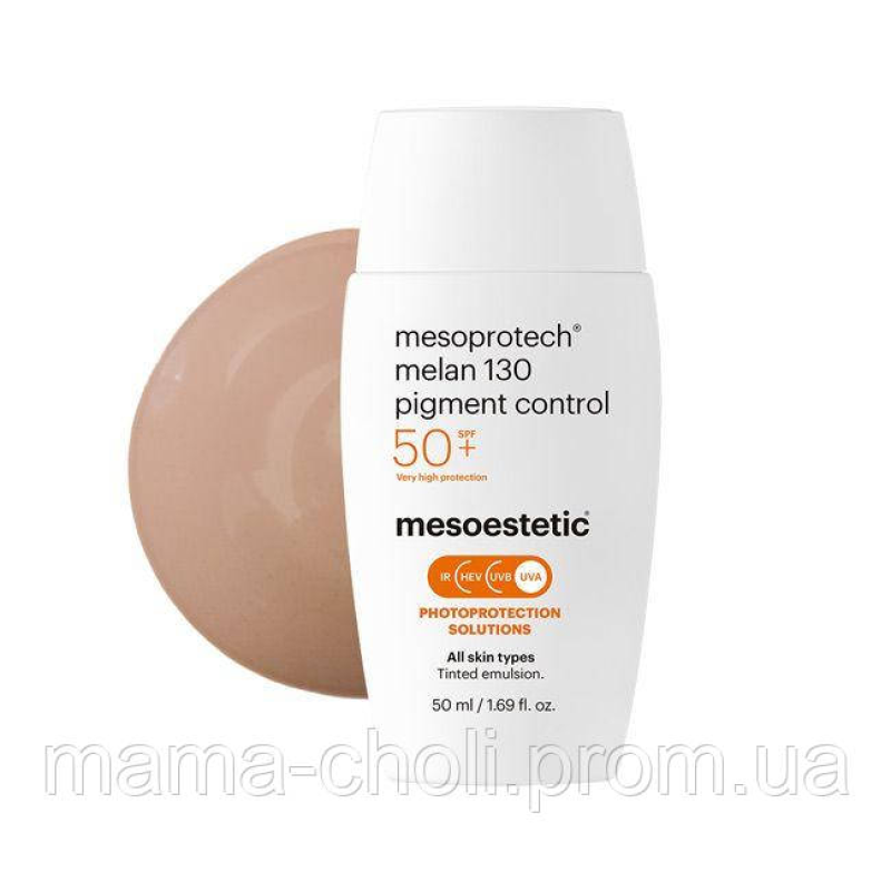 Тонувальний сонцезахисний крем Melan 130+ Pigment Control SPF 50 Mesoestetic Тонувальний сонцезахисний крем Melan 130+ Pigment Control SPF 50 Mesoestetic