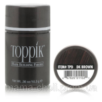 Камуфляж для волосся Темно-коричневий Toppik 10,3 г.