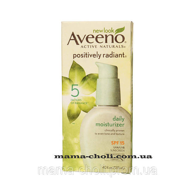 Денний зволожувальний крем SPF 15 Positively Radiant Aveeno