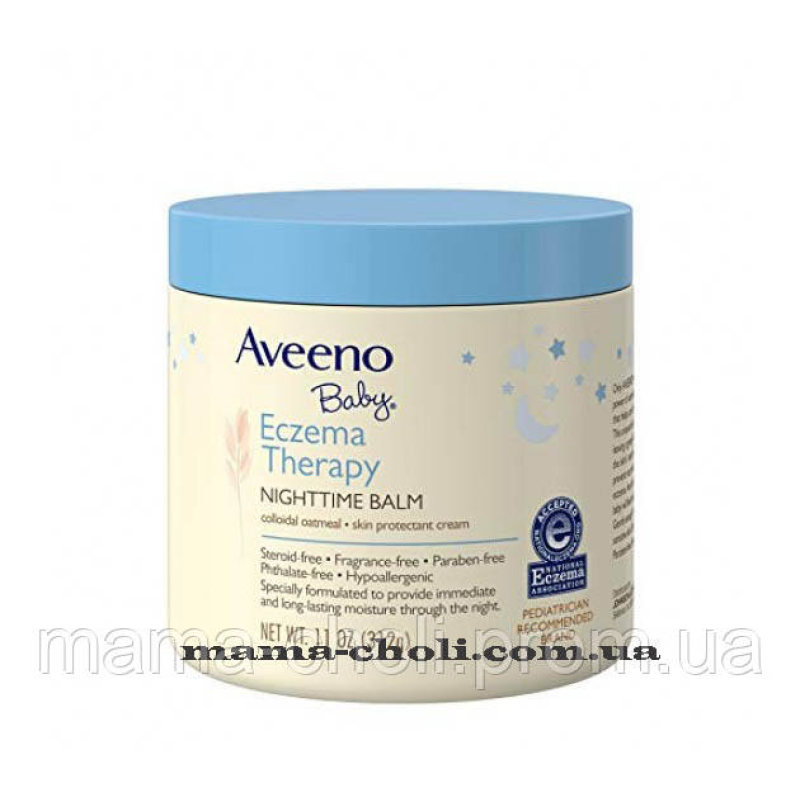 Дитячий зволожувальний нічний бальзам від екземи Aveeno Дитячий зволожувальний нічний бальзам від екземи Aveeno